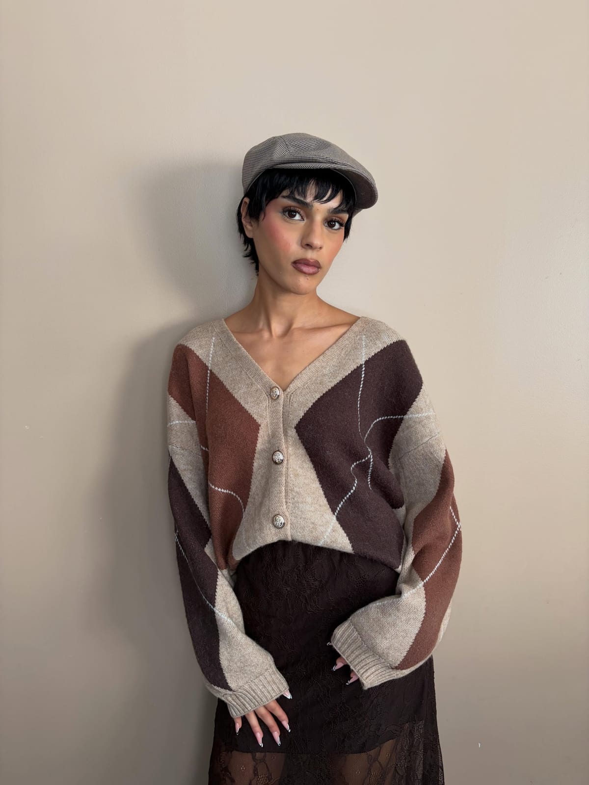 Cardigan Dahlia beige