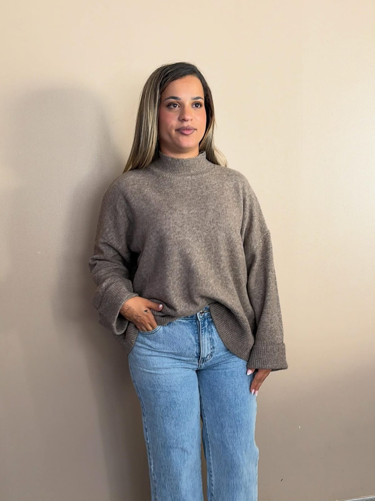 Pull Siena taupe