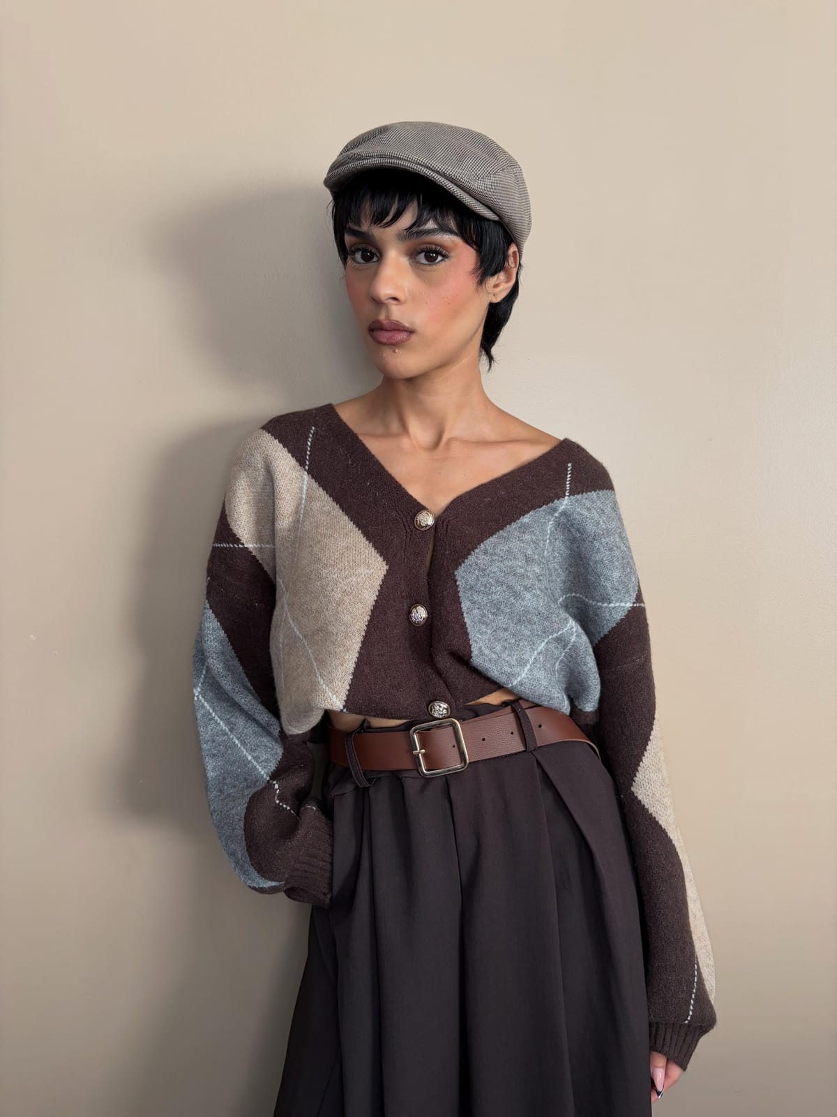 Cardigan Dahlia marron