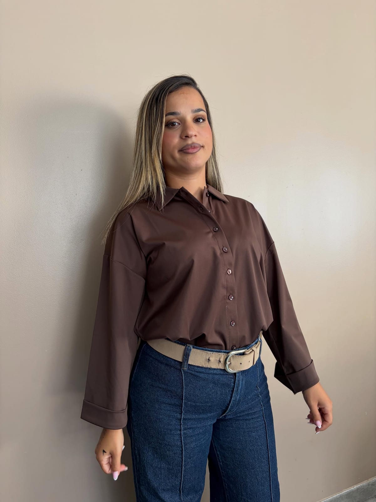 Chemise Anna marron